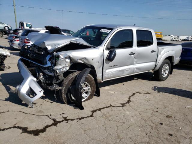 5TFJU4GNXCX016316 - 2012 TOYOTA TACOMA DOUBLE CAB PRERUNNER SILVER photo 1