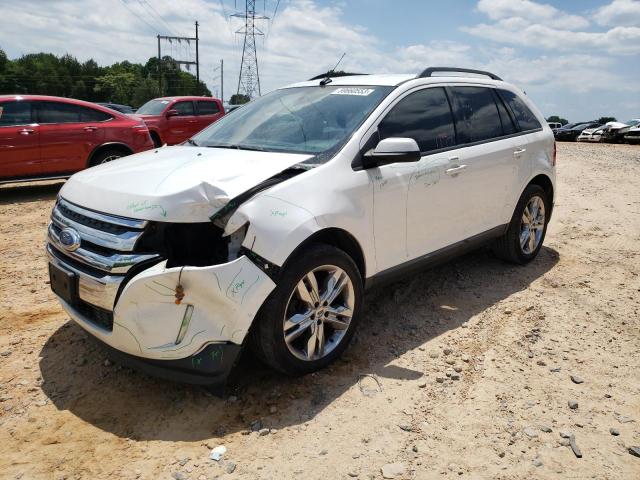 2FMDK3JC3DBB40680 - 2013 FORD EDGE SEL WHITE photo 1