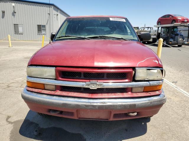 1GNDT13W8X2154217 - 1999 CHEVROLET BLAZER RED photo 5