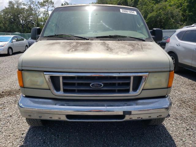 1FMRE11L34HA67170 - 2004 FORD ECONOLINE E150 WAGON GOLD photo 5