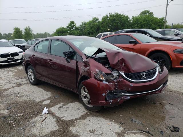 19XFB2F5XFE701468 - 2015 HONDA CIVIC LX RED photo 4