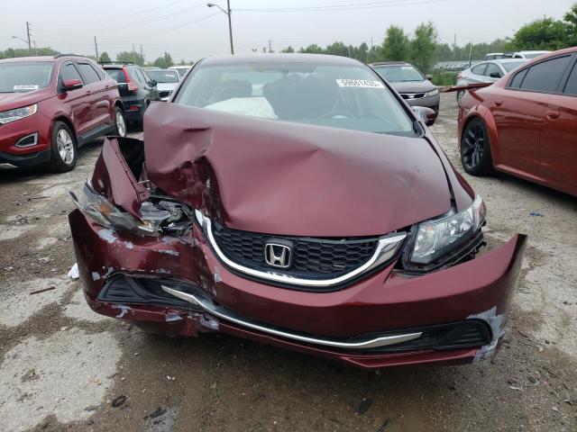 19XFB2F5XFE701468 - 2015 HONDA CIVIC LX RED photo 5