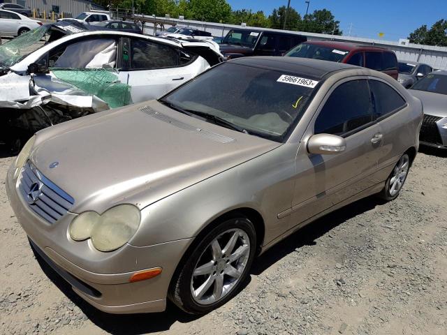 WDBRN40J83A418876 - 2003 MERCEDES-BENZ C 230K SPORT COUPE GOLD photo 1