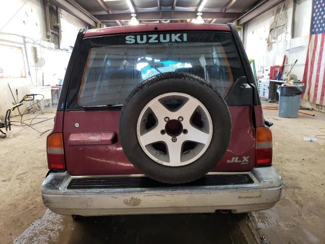 JS3TD21V6W4109489 - 1998 SUZUKI SIDEKICK SPORT JX RED photo 6