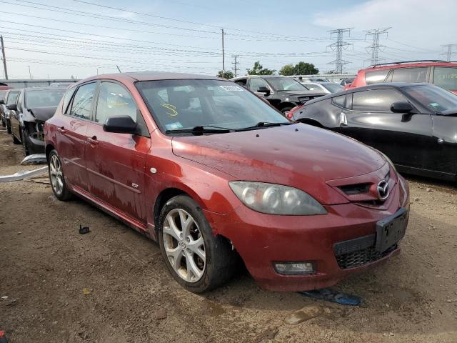 JM1BK343981177497 - 2008 MAZDA 3 HATCHBACK MAROON photo 1