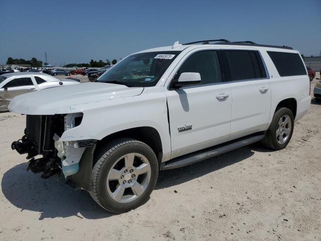 1GNSCHKC3KR371908 - 2019 CHEVROLET SUBURBAN C1500 LT WHITE photo 1