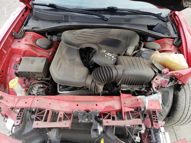 2C3CDXBG5HH529329 - 2017 DODGE CHARGER SE RED photo 11