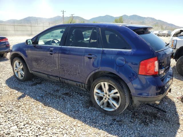 2FMDK4KC9BBB23688 - 2011 FORD EDGE LIMITED BLUE photo 2