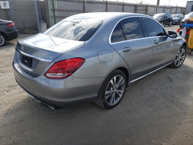 55SWF4KB0GU105999 - 2016 MERCEDES-BENZ C 300 4MATIC SILVER photo 4