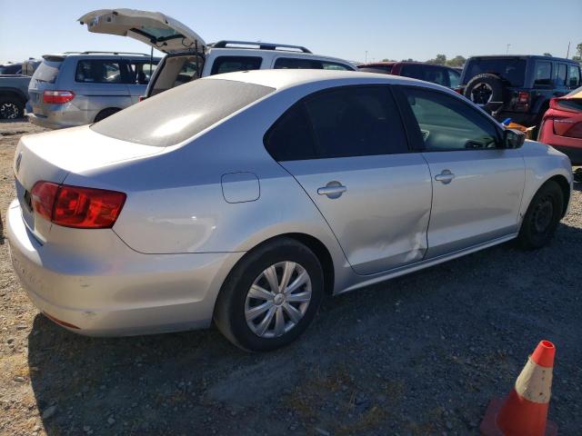 3VW1K7AJ1BM388061 - 2011 VOLKSWAGEN JETTA BASE SILVER photo 3