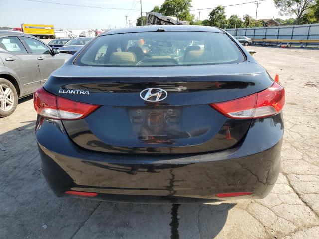 KMHDH4AE9CU353812 - 2012 HYUNDAI ELANTRA GLS BLACK photo 6