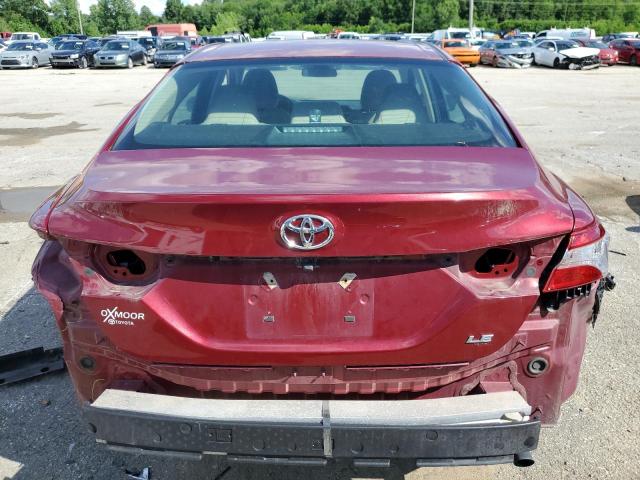 4T1B11HKXJU565640 - 2018 TOYOTA CAMRY L RED photo 6