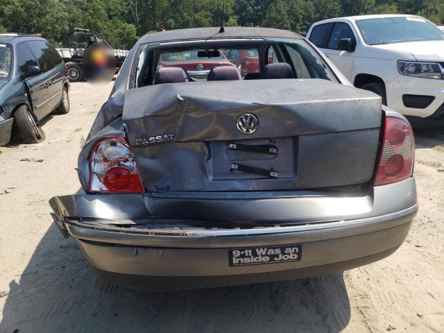 WVWPD63B24P099842 - 2004 VOLKSWAGEN PASSAT GLS GRAY photo 6