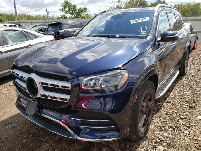 4JGFF8GE2LA175045 - 2020 MERCEDES-BENZ GLS 580 4MATIC BLUE photo 2