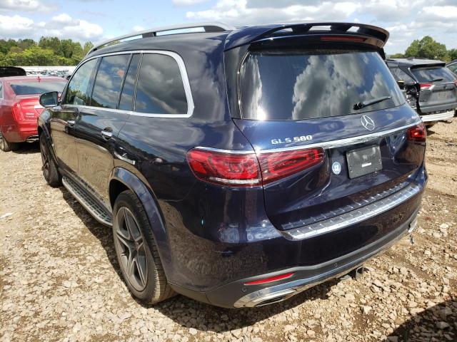 4JGFF8GE2LA175045 - 2020 MERCEDES-BENZ GLS 580 4MATIC BLUE photo 3