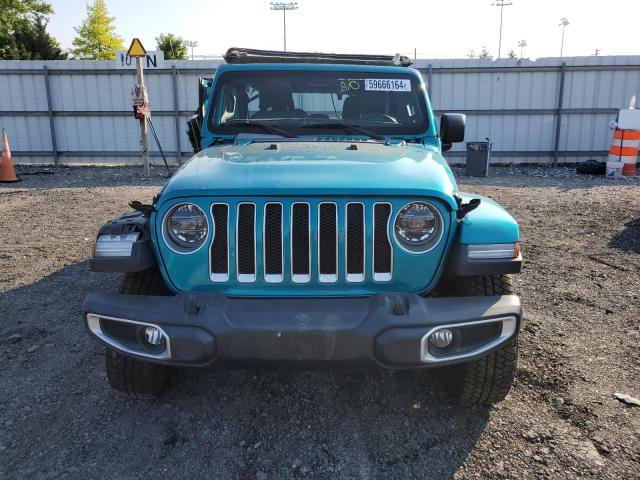 1C4HJXEN2KW630468 - 2019 JEEP WRANGLER U SAHARA TURQUOISE photo 5