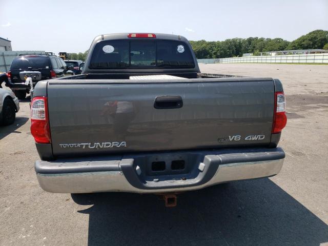 5TBBT44126S474184 - 2006 TOYOTA TUNDRA ACCESS CAB SR5 GRAY photo 6