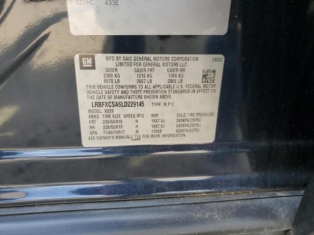 LRBFXCSA6LD229145 - 2020 BUICK ENVISION ESSENCE Қара фото 14