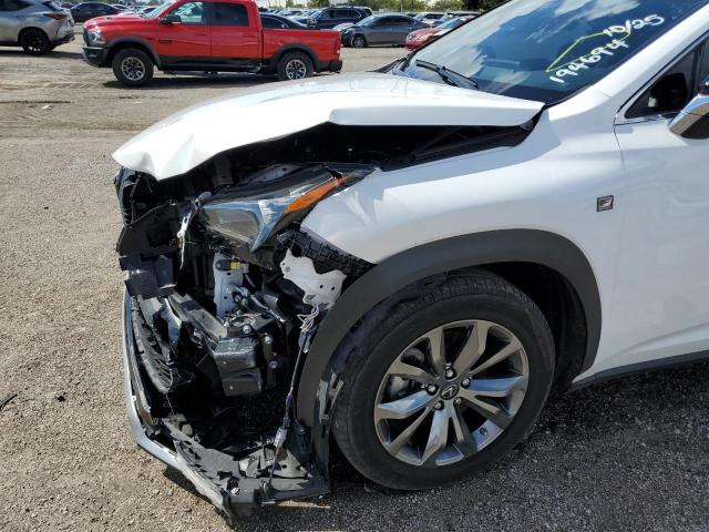 JTJSARBZXM2194694 - 2021 LEXUS NX 300 BASE თეთრი ფოტო 9