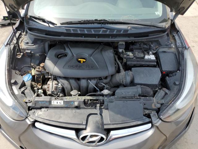 5NPDH4AE0EH478084 - 2014 HYUNDAI ELANTRA SE GRAY photo 11