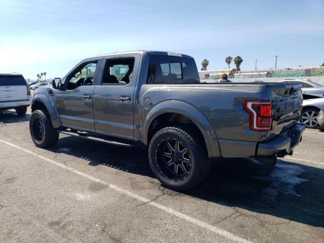 1FTFW1RG3JFA96249 - 2018 FORD F150 RAPTOR GRAY photo 2