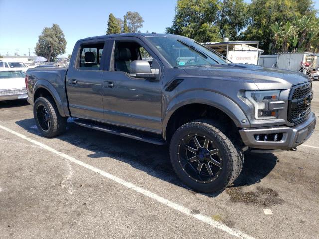 1FTFW1RG3JFA96249 - 2018 FORD F150 RAPTOR GRAY photo 4