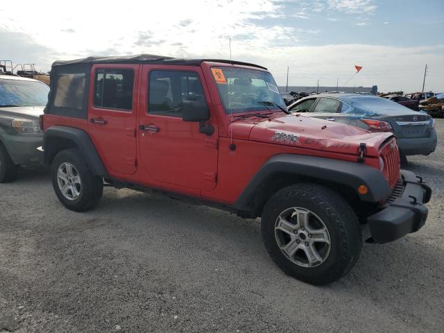 1J4GA39178L580456 - 2008 JEEP WRANGLER U X RED photo 4