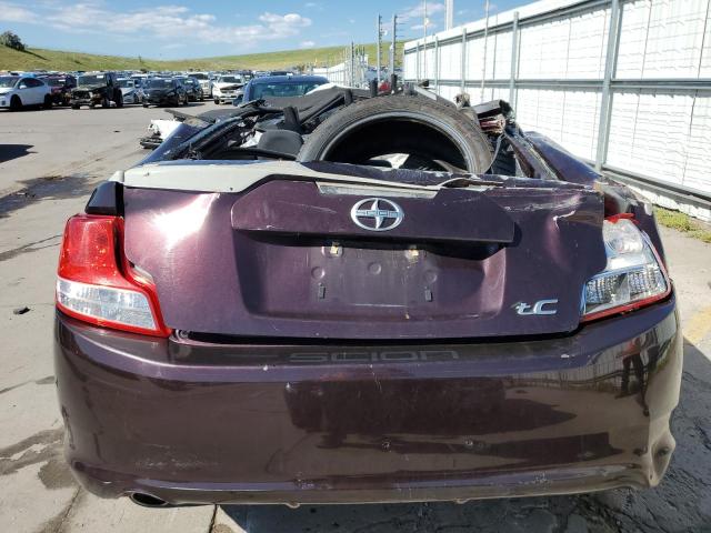 JTKJF5C7XD3063046 - 2013 TOYOTA SCION TC MAROON photo 6