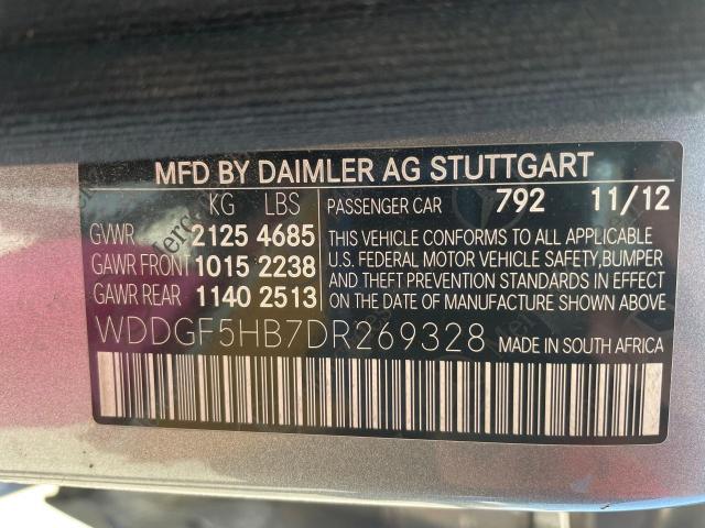 WDDGF5HB7DR269328 - 2013 MERCEDES-BENZ C 350 GRAY photo 10