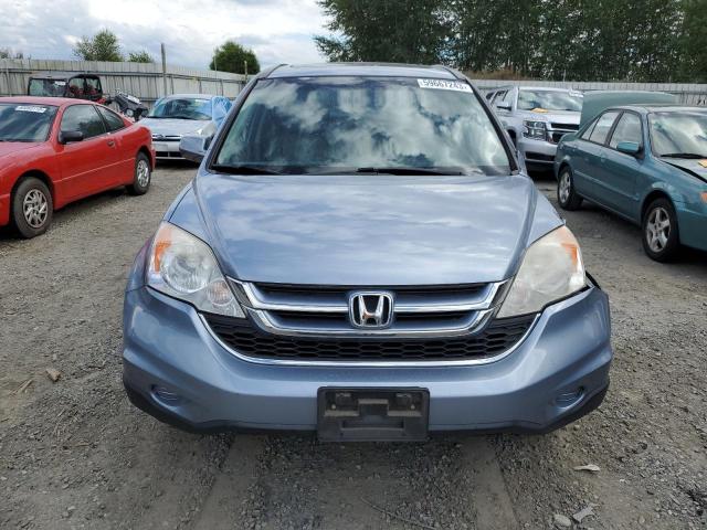 JHLRE4H78BC029638 - 2011 HONDA CR-V EXL BLUE photo 5