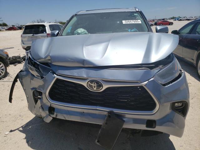 5TDGZRAH9MS081158 - 2021 TOYOTA HIGHLANDER XLE TURQUOISE photo 5