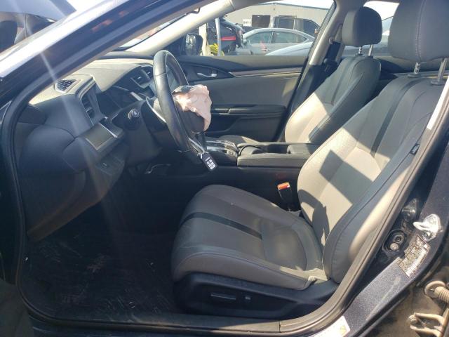 JHMFC1F70JX018386 - 2018 HONDA CIVIC EXL ნაცრისფერი ფოტო 7