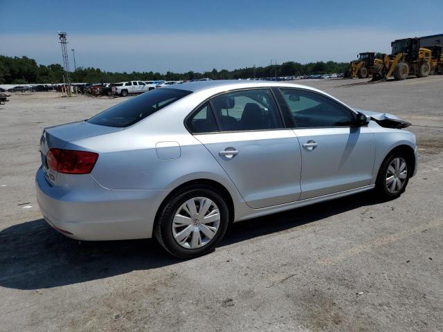 3VWDP7AJXCM112607 - 2012 VOLKSWAGEN JETTA SE SILVER photo 3