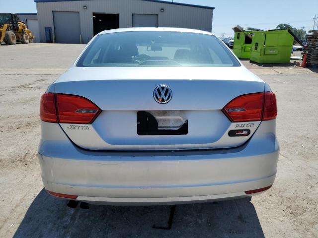 3VWDP7AJXCM112607 - 2012 VOLKSWAGEN JETTA SE SILVER photo 6