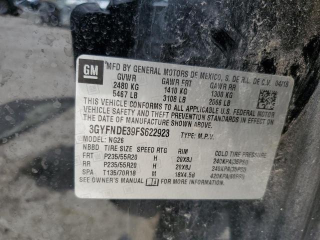 3GYFNDE39FS622923 - 2015 CADILLAC SRX PREMIUM COLLECTION BLACK photo 13