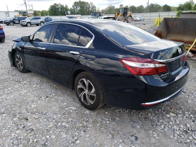 1HGCR2F3XHA256184 - 2017 HONDA ACCORD LX BLACK photo 2