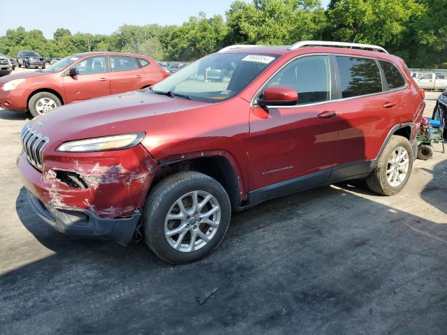 1C4PJMCS4EW298783 - 2014 JEEP CHEROKEE LATITUDE RED photo 1