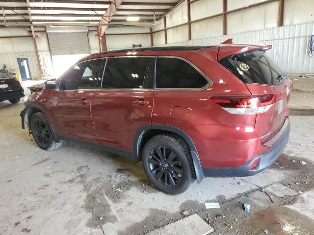 5TDJZRFH9KS573443 - 2019 TOYOTA HIGHLANDER SE RED photo 2