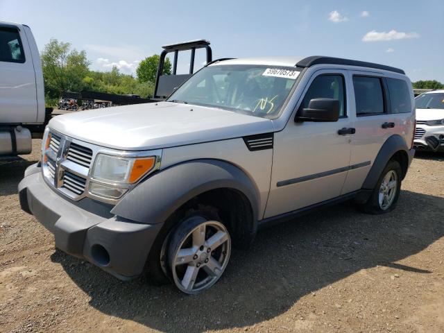 1D8GU28K87W643175 - 2007 DODGE NITRO SXT SILVER photo 1