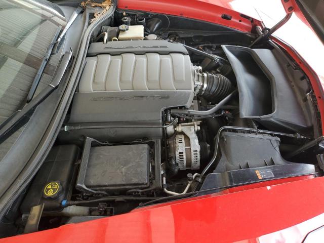 1G1YA2D73E5122714 - 2014 CHEVROLET CORVETTE STINGRAY 1LT RED photo 11