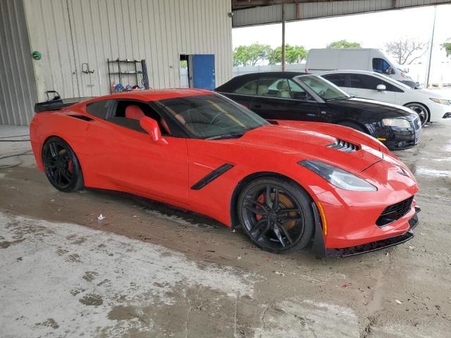 1G1YA2D73E5122714 - 2014 CHEVROLET CORVETTE STINGRAY 1LT RED photo 4