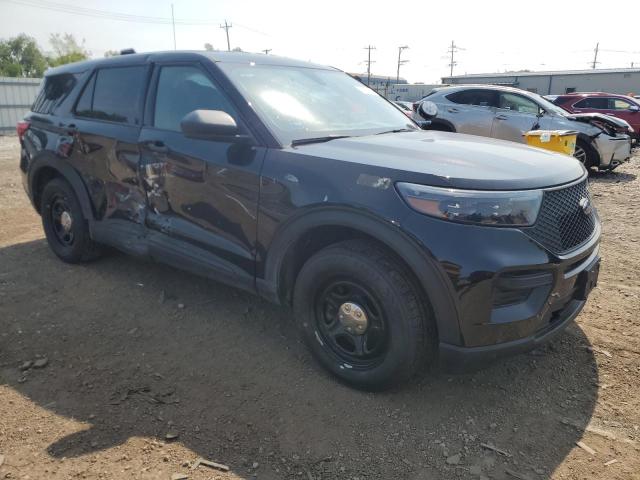 1FM5K8AB4PGB76366 - 2023 FORD EXPLORER POLICE INTERCEPTOR أسود صورة 4
