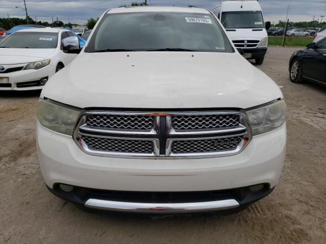 1D4SE5GT2BC695870 - 2011 DODGE DURANGO CITADEL WHITE photo 5