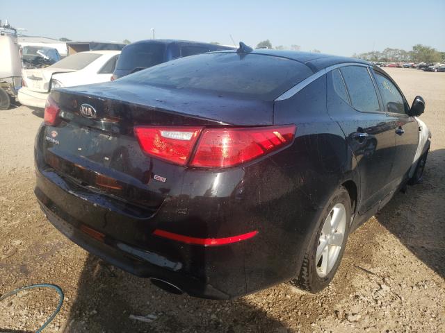 5XXGM4A72FG454604 - 2015 KIA OPTIMA LX BLACK photo 4