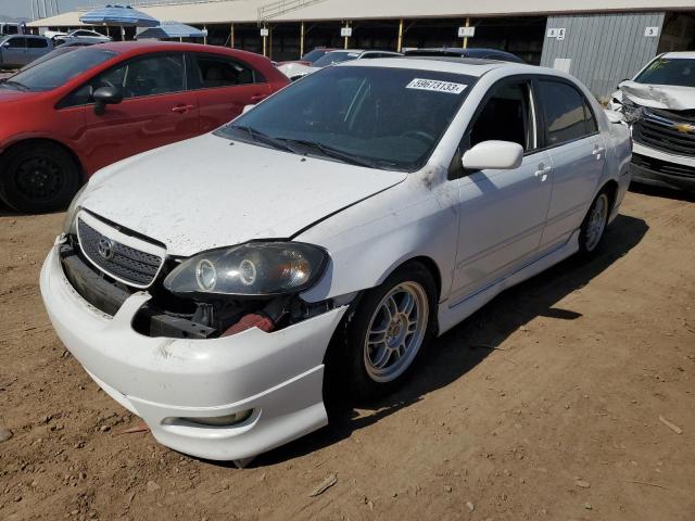 2T1BY30E75C334568 - 2005 TOYOTA COROLLA XRS WHITE photo 1