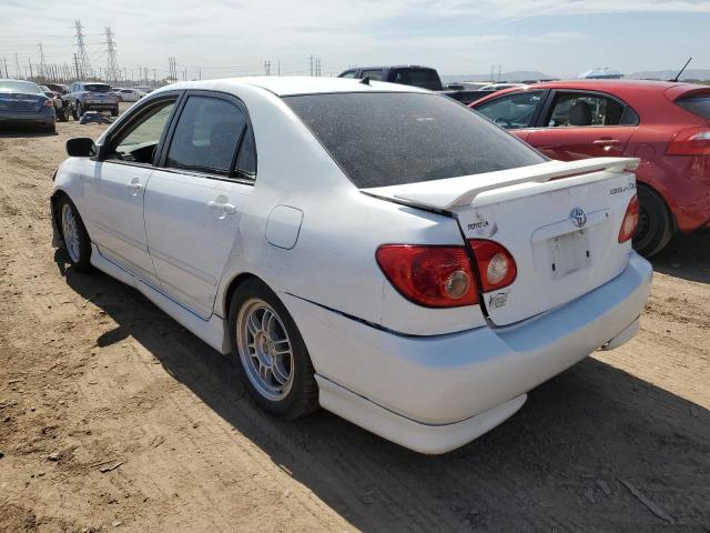 2T1BY30E75C334568 - 2005 TOYOTA COROLLA XRS WHITE photo 2