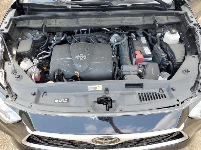 5TDGZRBH6NS582668 - 2022 TOYOTA HIGHLANDER XLE BLACK photo 12