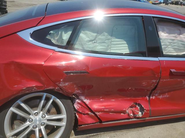 5YJSA1E13HF199197 - 2017 TESLA MODEL S წითელი ფოტო 10