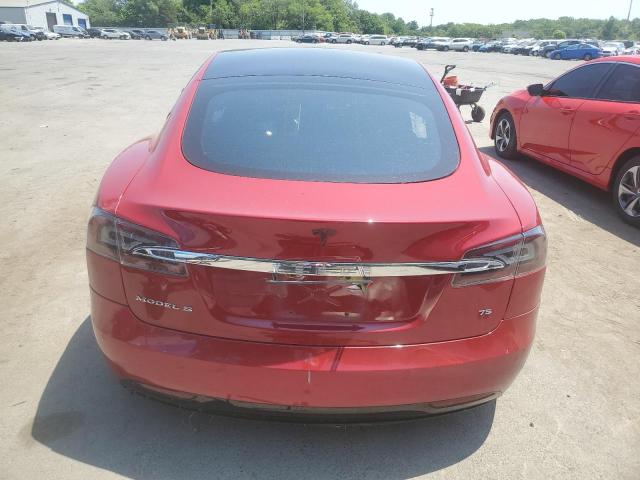 5YJSA1E13HF199197 - 2017 TESLA MODEL S წითელი ფოტო 6