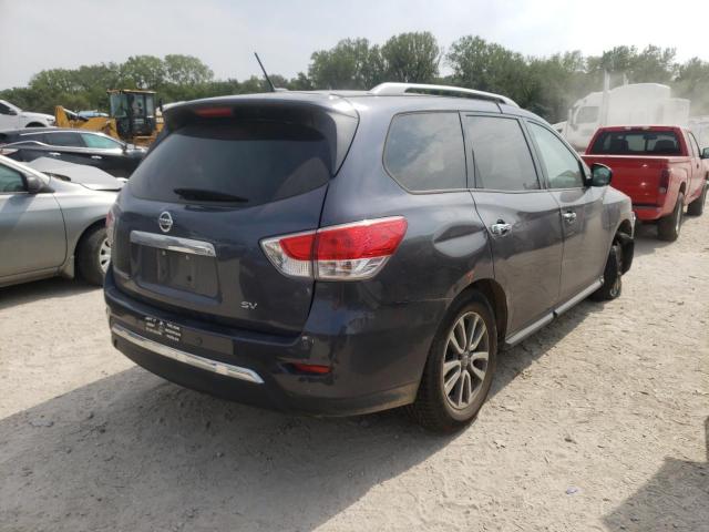 5N1AR2MN2EC621253 - 2014 NISSAN PATHFINDER S GRAY photo 4